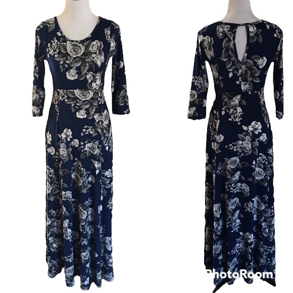 💝HP 10-28-16💝Tea n Rose Maxi Dress💝👗 - Picture 4 of 9